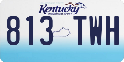 KY license plate 813TWH