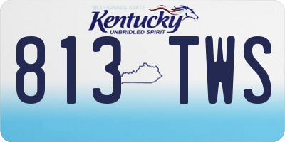 KY license plate 813TWS