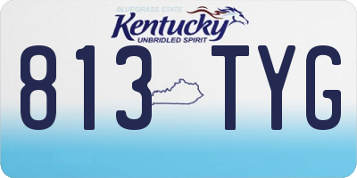 KY license plate 813TYG