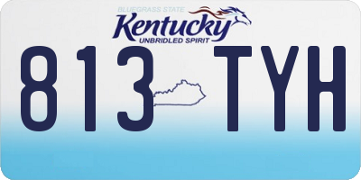 KY license plate 813TYH