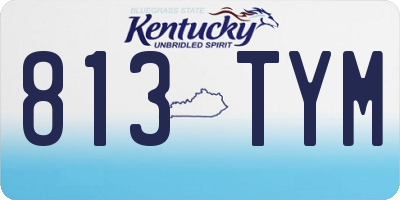 KY license plate 813TYM