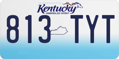 KY license plate 813TYT