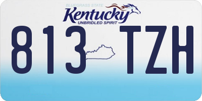 KY license plate 813TZH