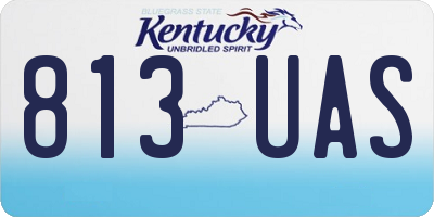 KY license plate 813UAS