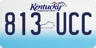 KY license plate 813UCC
