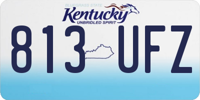 KY license plate 813UFZ