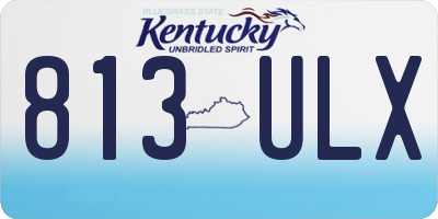 KY license plate 813ULX