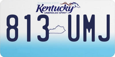 KY license plate 813UMJ