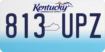 KY license plate 813UPZ