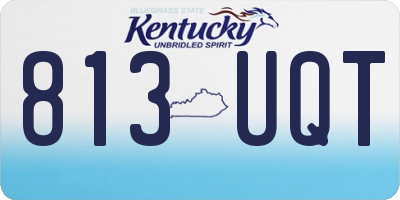 KY license plate 813UQT