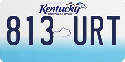 KY license plate 813URT