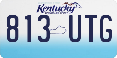 KY license plate 813UTG