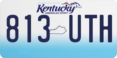 KY license plate 813UTH
