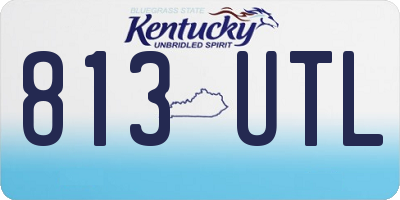 KY license plate 813UTL