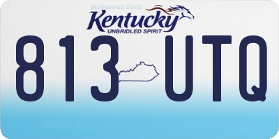 KY license plate 813UTQ