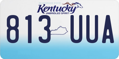 KY license plate 813UUA