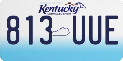 KY license plate 813UUE