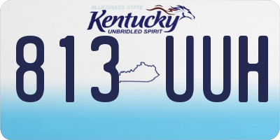 KY license plate 813UUH