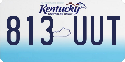 KY license plate 813UUT