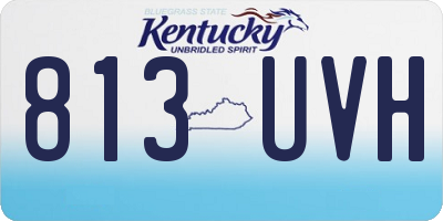 KY license plate 813UVH