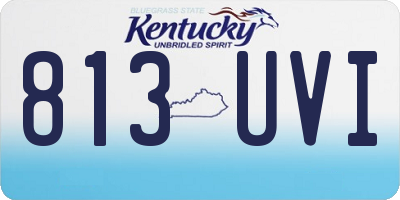 KY license plate 813UVI