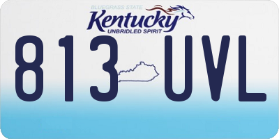 KY license plate 813UVL