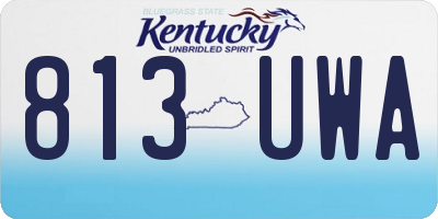 KY license plate 813UWA