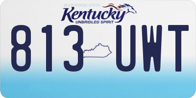 KY license plate 813UWT