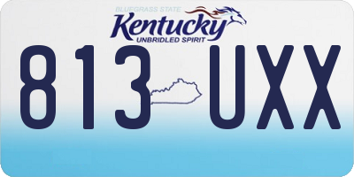 KY license plate 813UXX