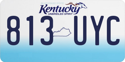 KY license plate 813UYC