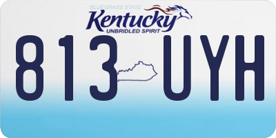 KY license plate 813UYH