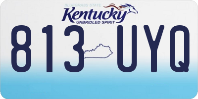 KY license plate 813UYQ