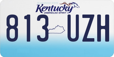 KY license plate 813UZH