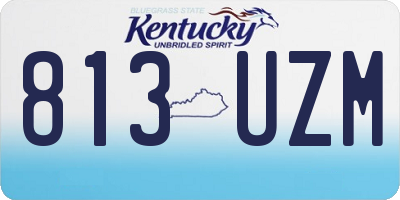 KY license plate 813UZM