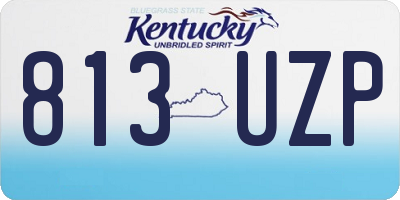 KY license plate 813UZP