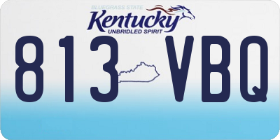KY license plate 813VBQ