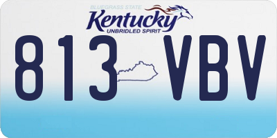 KY license plate 813VBV