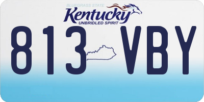 KY license plate 813VBY