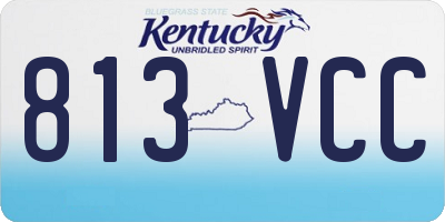 KY license plate 813VCC