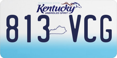 KY license plate 813VCG