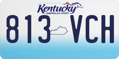 KY license plate 813VCH