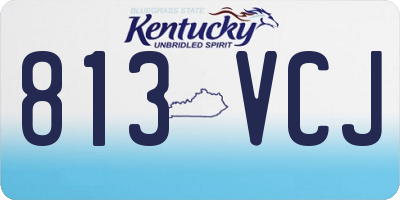 KY license plate 813VCJ
