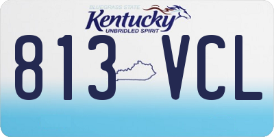 KY license plate 813VCL