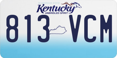 KY license plate 813VCM