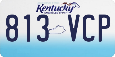 KY license plate 813VCP