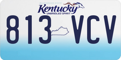KY license plate 813VCV