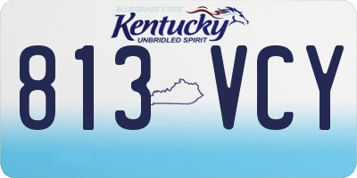 KY license plate 813VCY