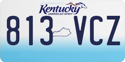KY license plate 813VCZ