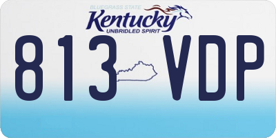 KY license plate 813VDP