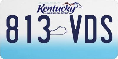 KY license plate 813VDS